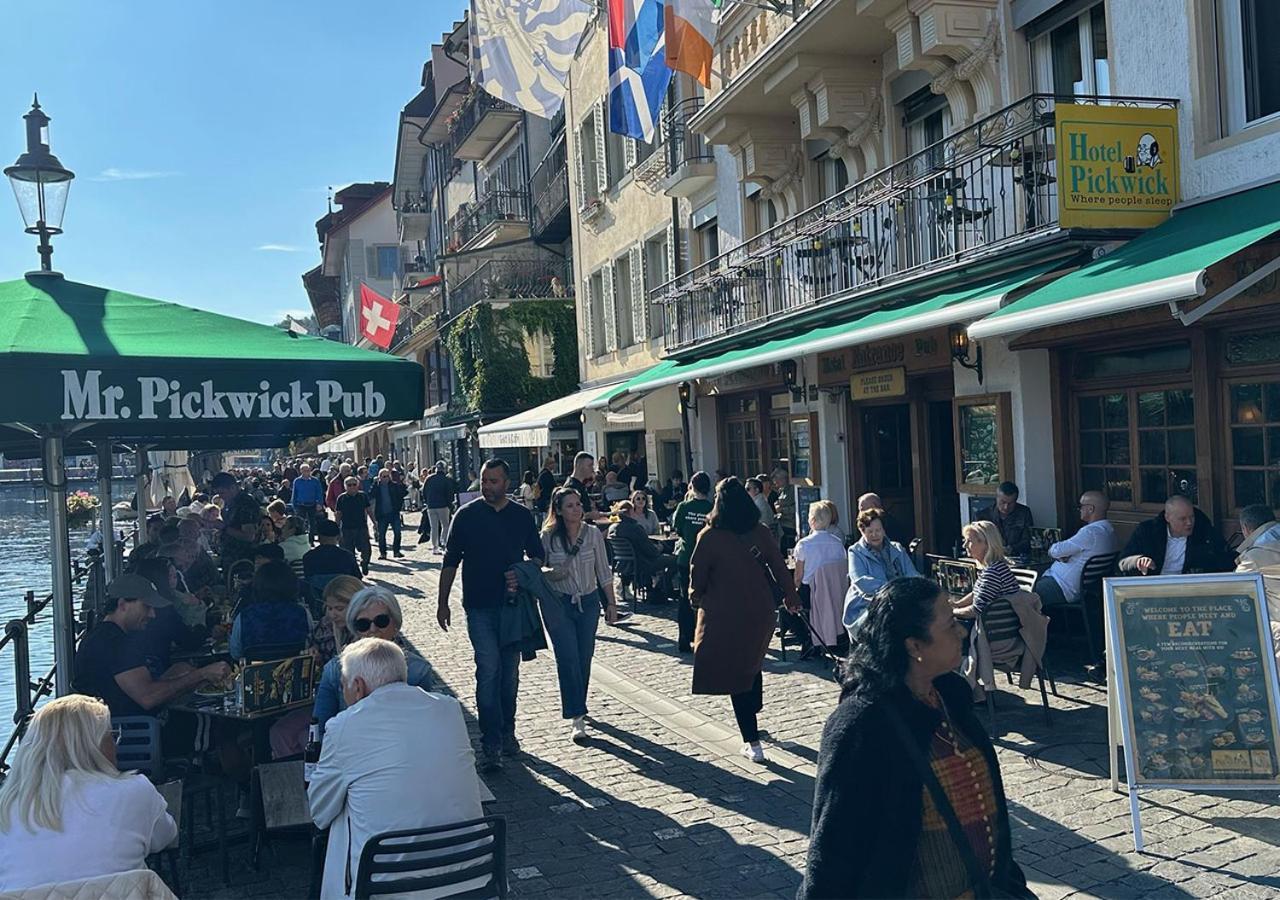 Hotel Pickwick And Pub "The Room With A View" Luzern Exteriör bild